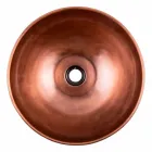 Lavabo à poser rond en cuivre fait main, Murello Viadurini