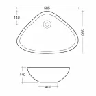 Vasque à poser en céramique blanche fabriquée en Italie - Hambourg Viadurini