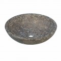 Vasque à poser ronde en anthracite Moyo