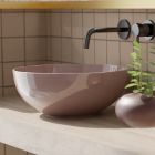Vasque à poser ronde en céramique polie L 40 Made in Italy - Chicco Viadurini