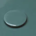 Lavabo à poser rond en céramique brillante Made in Italy - Candito Viadurini