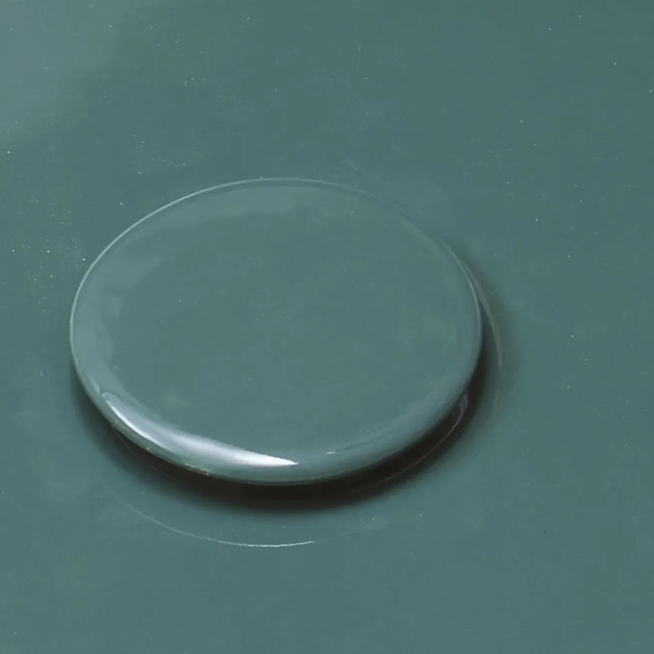 Lavabo à poser rond en céramique brillante Made in Italy - Candito Viadurini