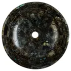Lavabo à poser rond en labradorite Peggy, fait main Viadurini