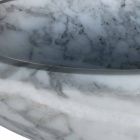 Vasque à poser ronde en marbre blanc de Carrare Made in Italy - Canova Viadurini