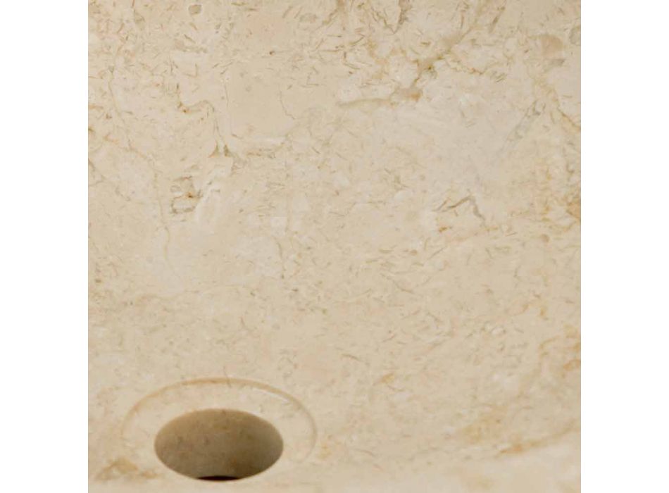 de lavabo rond en pierre naturelle blanche d'emploi Viadurini