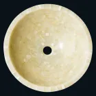 Support rond lavabo dans la pierre d'onyx de miel Kilian Viadurini