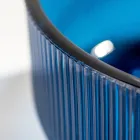 Vasque à poser ronde en verre vénitien Plissè Made in Italy - Zircon Viadurini