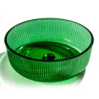 Vasque à poser ronde en verre vénitien Plissè Made in Italy - Zircon Viadurini