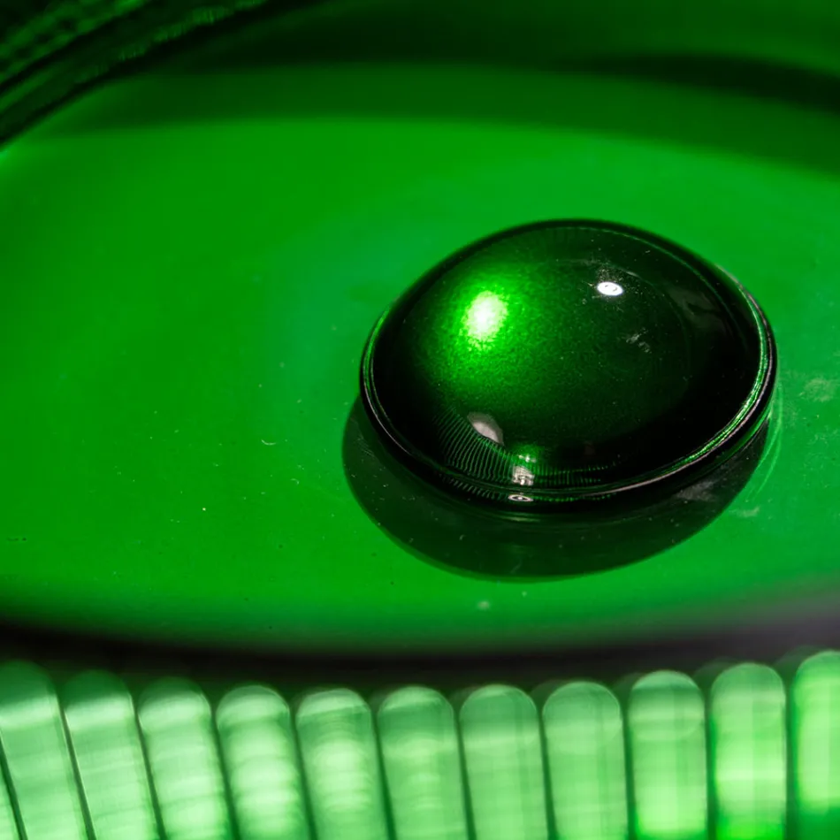 Vasque à poser ronde en verre vénitien Plissè Made in Italy - Zircon Viadurini