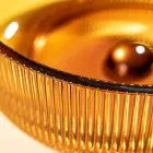 Vasque à poser ronde en verre vénitien Plissè Made in Italy - Zircon Viadurini