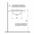 Lavabo de salle de bain à encastrer en argile réfractaire et or fabriqué en Italie, Otis Viadurini