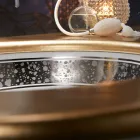 Lavabo de salle de bain encastré en terre réfractaire moulée à la main fabriqué en Italie - Erioli Viadurini