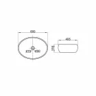 Vasque à poser ovale en céramique blanche Made in Italy - Bergen Viadurini