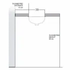 Lavabo baroque encastrable en terre cuite fait main en Italie, Egée Viadurini