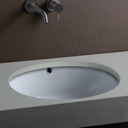 Évier en céramique encastré au design moderne - Papavero Viadurini