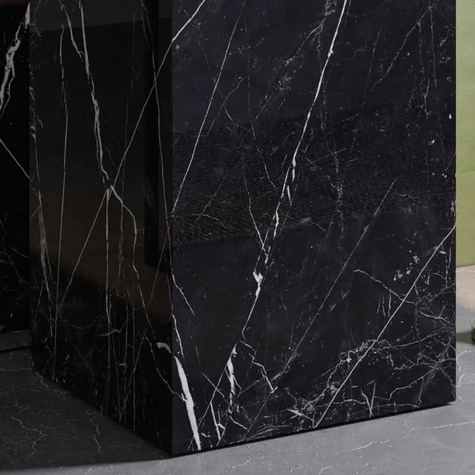 Lavabo au sol design géométrique en grès cérame 4 finitions - Calogero Viadurini