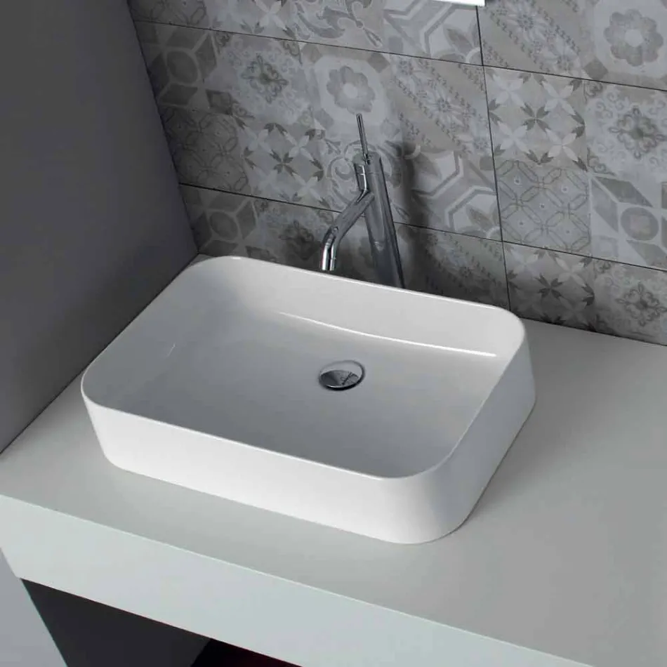 Lavabo design en céramique Made in Italy Leivi Viadurini