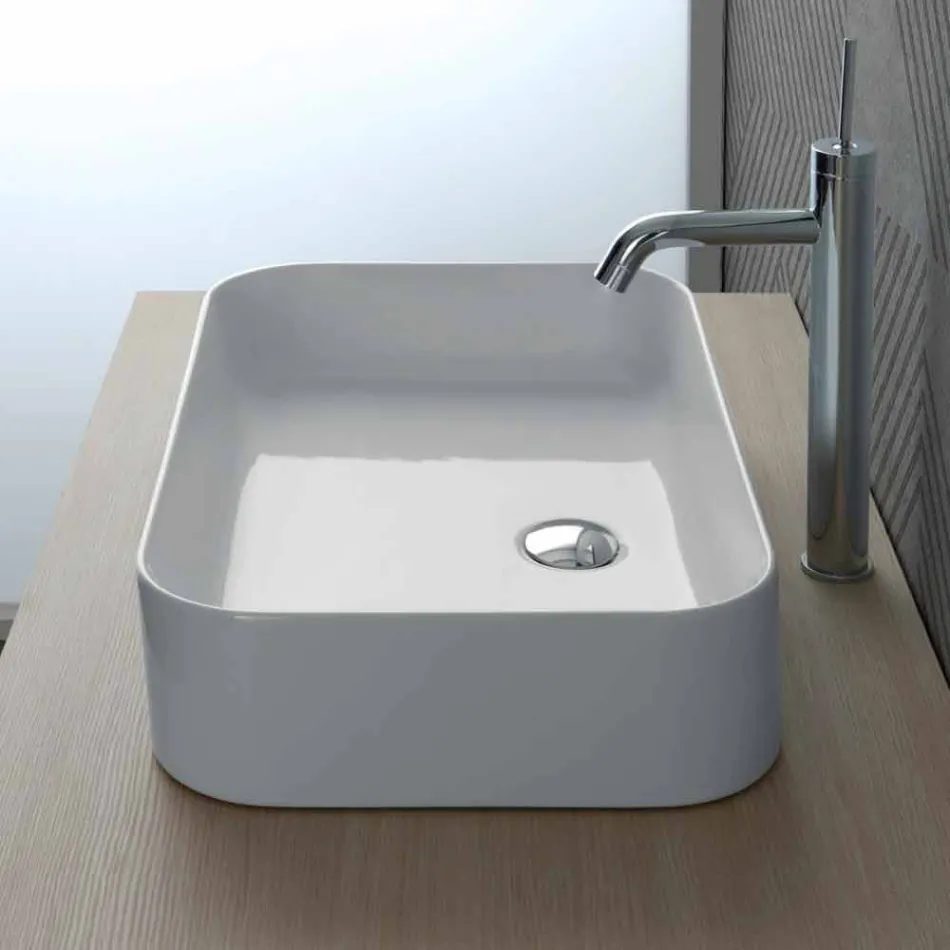Lavabo design en céramique Made in Italy Leivi Viadurini