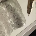 Vasque à poser blanche en céramique argentée fabriquée en Italie Cubo Viadurini