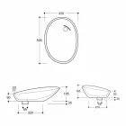 Lavabo en céramique sur piédestal fabriqué en Italie Glossy Viadurini