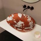 Lavabo en céramique sur piédestal fabriqué en Italie Glossy Viadurini