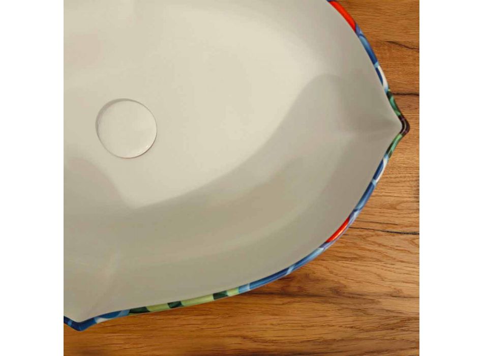 Vasque à poser en céramique design, made in Italy Oscar Viadurini