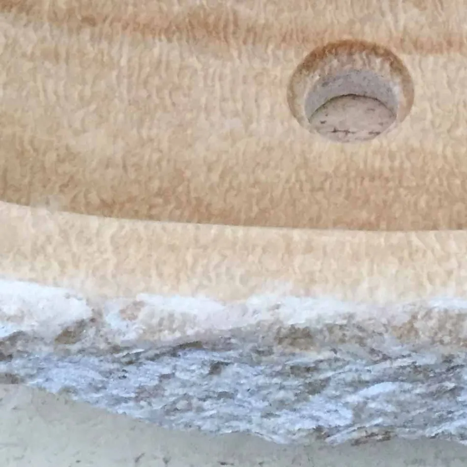 Vasque à poser design pour la salle de bain Laia en pierre naturelle Viadurini