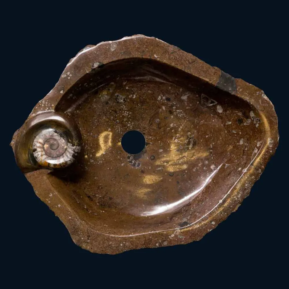 conception lavabo encastré marbre / support Samir, une pièce Viadurini