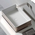 Lavabo à poser en céramique au design moderne fabriqué en Italie Debora