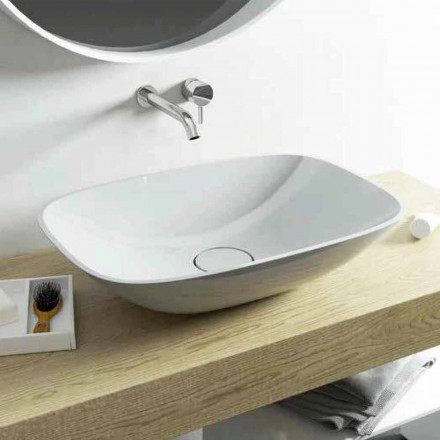 Baies de lavabo de salle de bain moderne autoportante made in Italy Taormina Medium Viadurini
