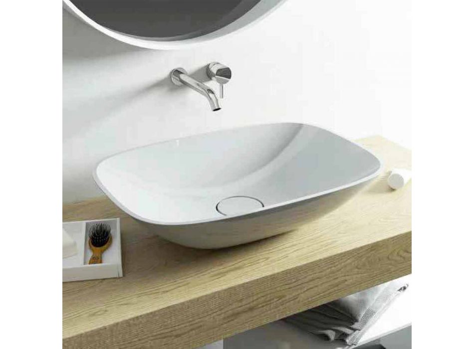 Baies de lavabo de salle de bain moderne autoportante made in Italy Taormina Medium Viadurini