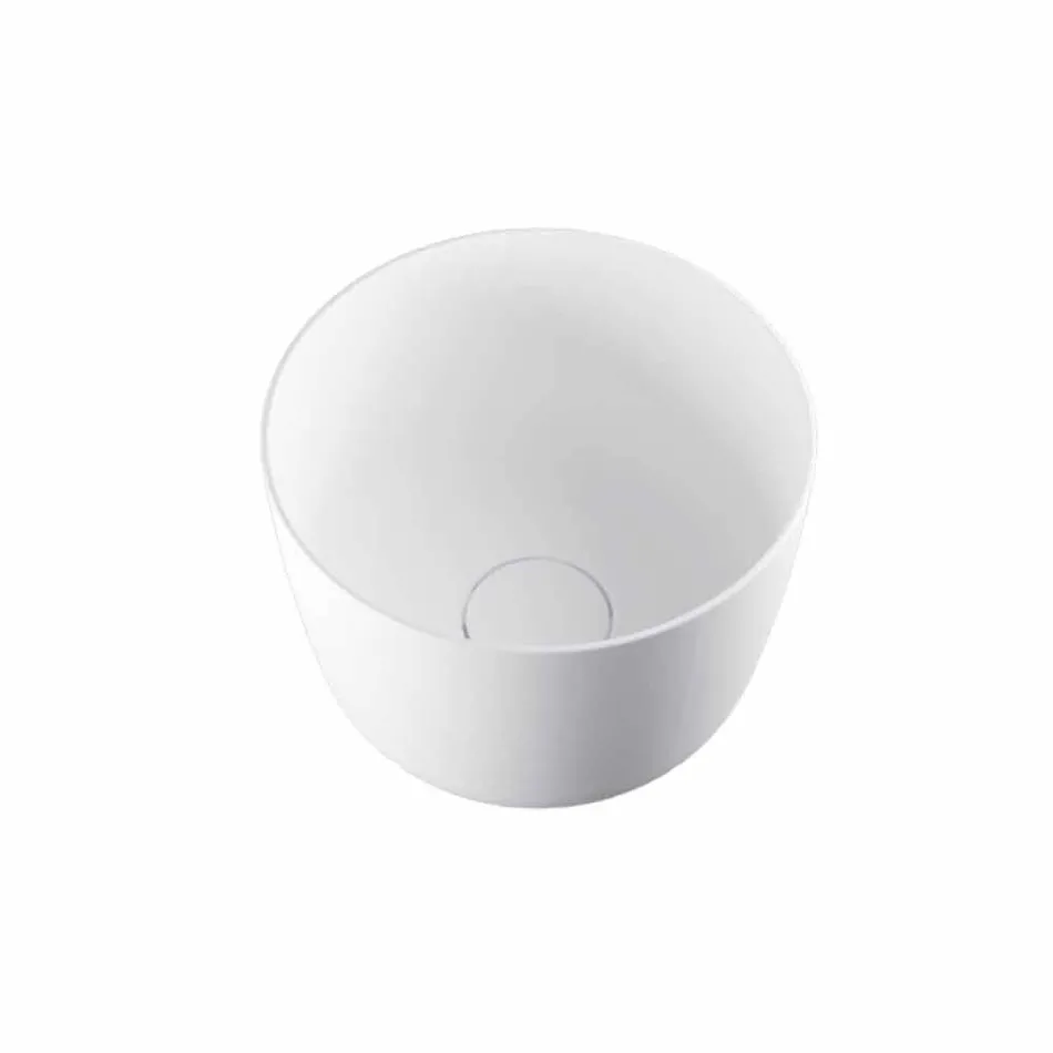 Lavabo suspendu circulaire autoportant fabriqué en Italie, Lallio Viadurini