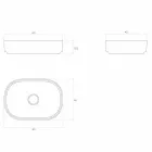 Lavabo à poser sur pied fabriqué en Italie, Formicola Viadurini