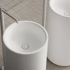 Lavabo à poser sur pied en céramique fabriqué en Italie - Ragazza Viadurini