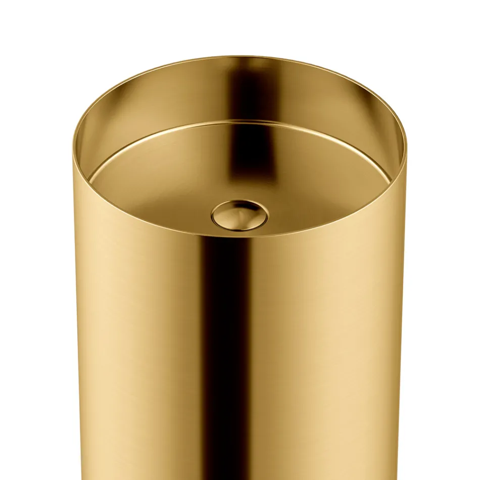 Lavabo design sur pied en acier inoxydable en différentes finitions - Jasmine Viadurini