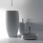 Lavabo sur pieds en céramique au design moderne Gais, fabriqué en Italie Viadurini