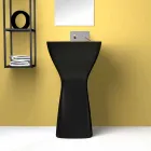 Lavabo sur pied en céramique moderne fabriqué en Italie, Firmino Viadurini