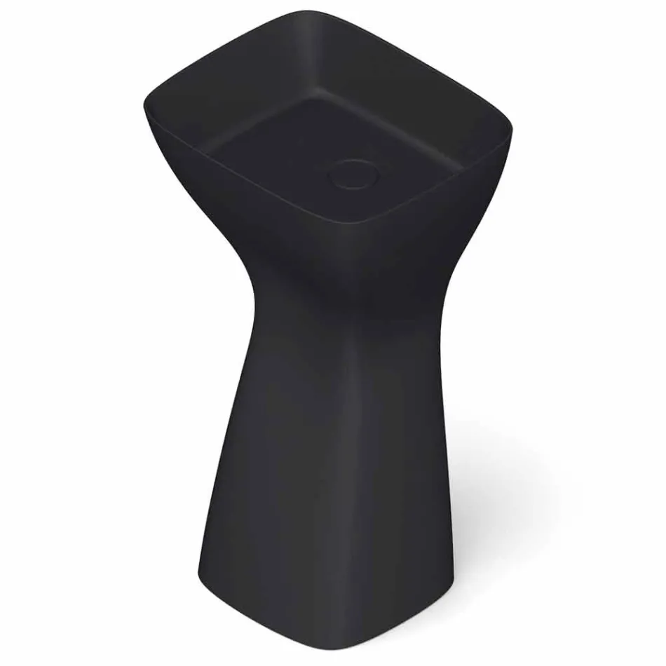 Lavabo sur pied en céramique moderne fabriqué en Italie, Firmino Viadurini