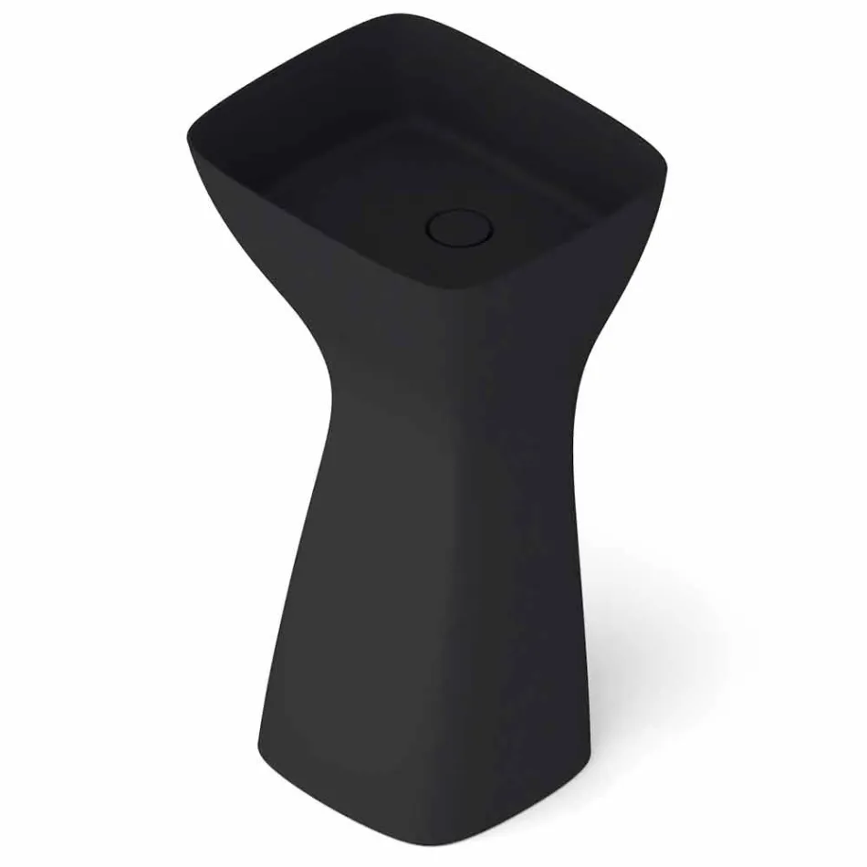 Lavabo sur pied en céramique moderne fabriqué en Italie, Firmino Viadurini