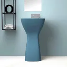 Lavabo sur pied en céramique moderne fabriqué en Italie, Firmino Viadurini