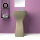 Lavabo sur pied en céramique moderne fabriqué en Italie, Firmino Viadurini
