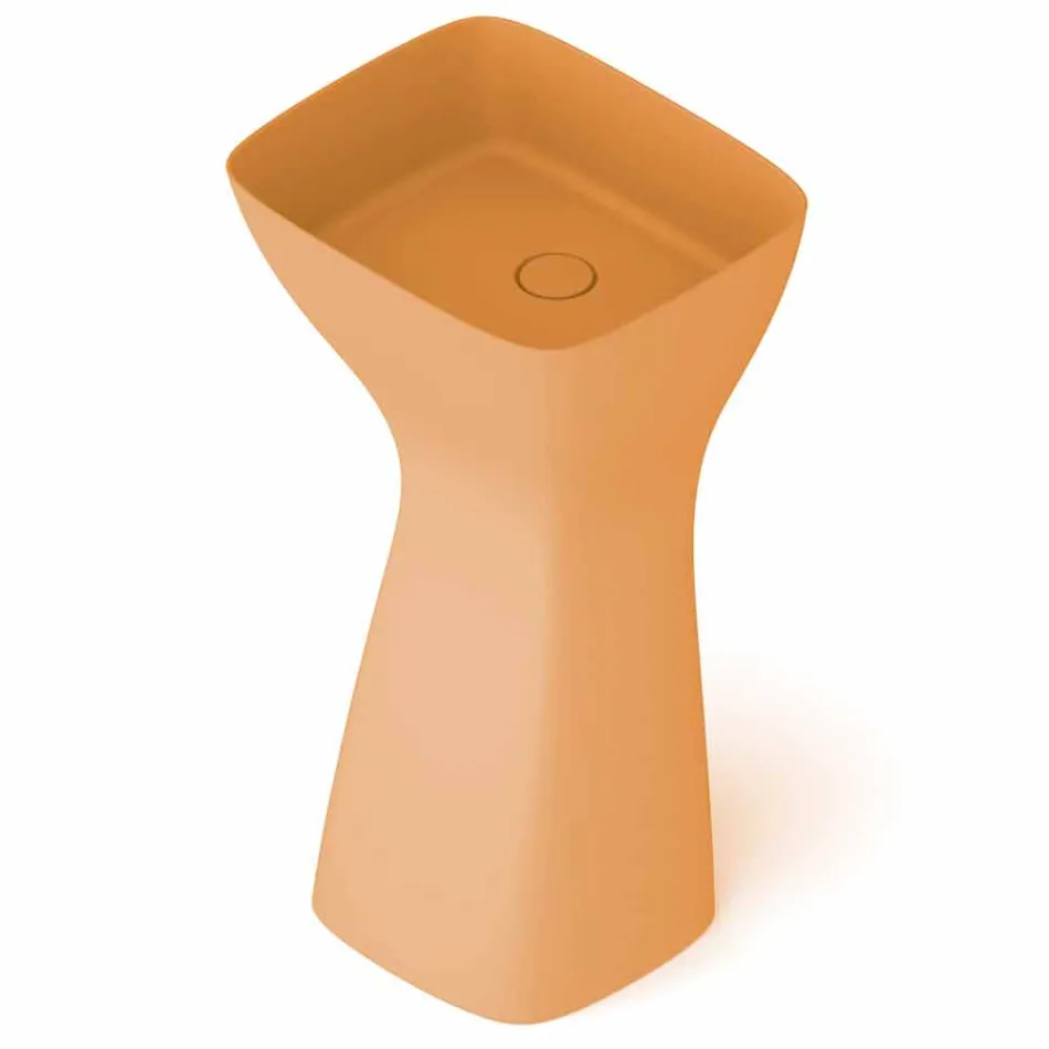 Lavabo sur pied en céramique moderne fabriqué en Italie, Firmino Viadurini