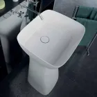 Lavabo sur pied en céramique moderne fabriqué en Italie, Firmino Viadurini