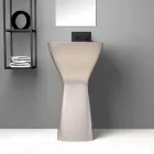 Lavabo sur pied en céramique moderne fabriqué en Italie, Firmino Viadurini