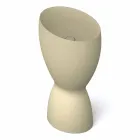 Lavabo moderne en céramique sur pied fabriqué en Italie, Basile Viadurini