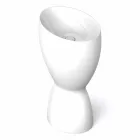 Lavabo moderne en céramique sur pied fabriqué en Italie, Basile Viadurini