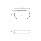 Lavabo de salle de bain design ovale sur pied fabriqué en Italie Dalmine Big Viadurini