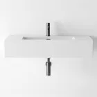 Lavabo suspendu ou à poser en céramique colorée Made in Italy - Quadro Viadurini