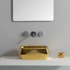 Lavabo à poser moderne en céramique fabriqué en Italie Simon Viadurini