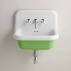 Lavabo rectangulaire coloré fond en céramique Jordan Viadurini